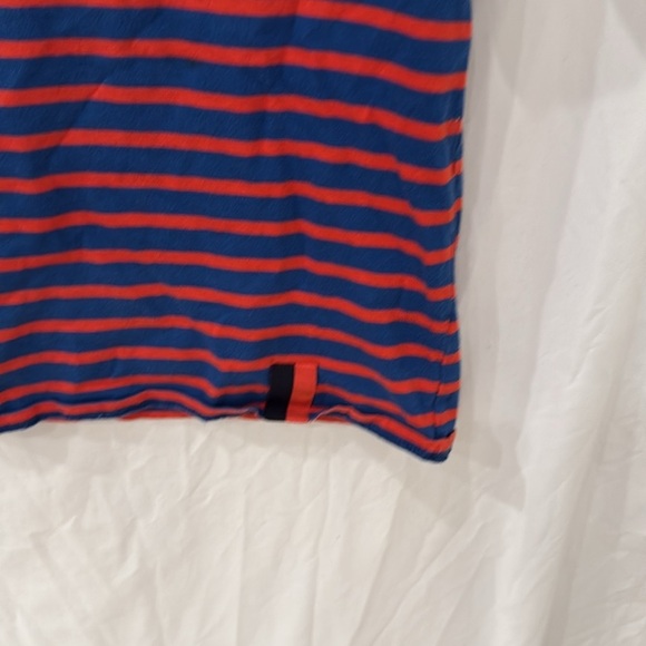 Kule Classic Breton Striped T Shirt red and blue made in Portugal 100 cotton - Picture 4 of 8